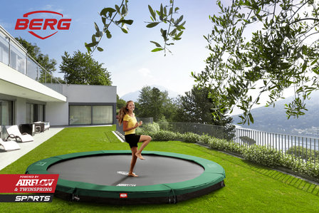 Berg Champion trampoline rand 380 cm groen