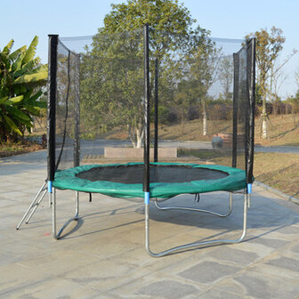 BTN Airlife trampoline 244 cm met net - groen