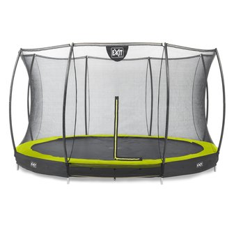 Silhouette inground trampoline met net