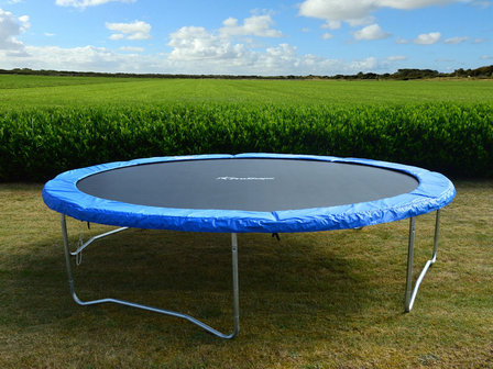 Superfun trampoline 396 cm met net - blauw