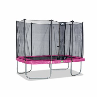 EXIT beschermrand Twist trampoline 214x305cm - roze/grijs