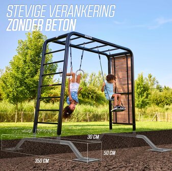 BERG PlayBase Extra Large Frame (1 x trap en 1 x rekstok)