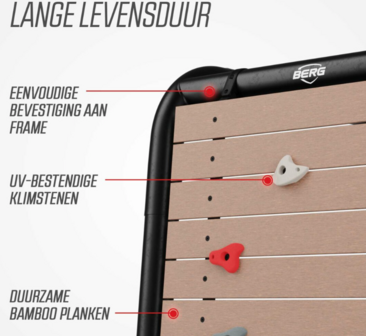 PlayBase Klimmuur Bamboe