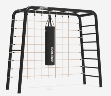 BERG PlayBase Medium TL met bokszak en klimnet