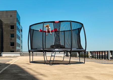 BERG Elite Regular 430 cm Grijs inclusief Safety Net Deluxe