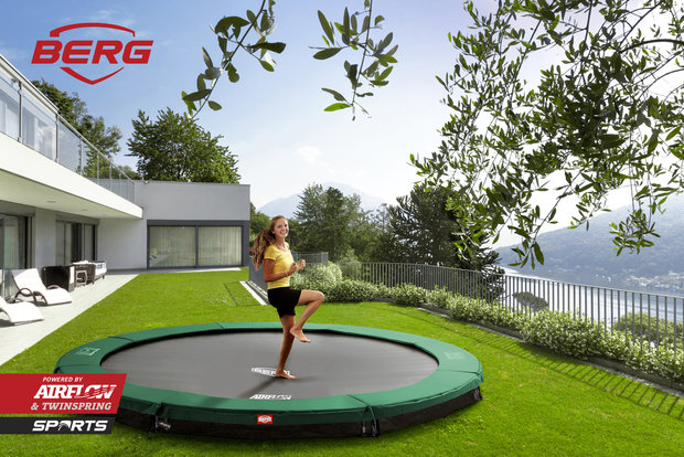 Berg Champion trampoline rand 430 cm groen