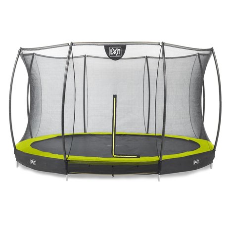 Silhouette inground trampoline met net