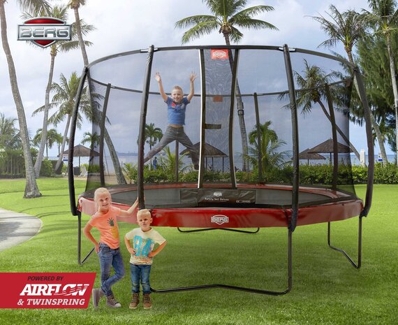 Berg Elite trampoline rand 380 cm - donkerrood