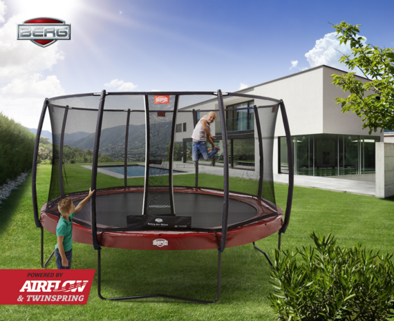 Berg Elite trampoline rand 380 cm - donkerrood