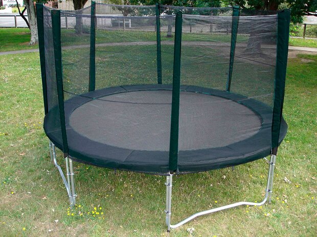 Superfun trampoline 366 cm met net - zwart