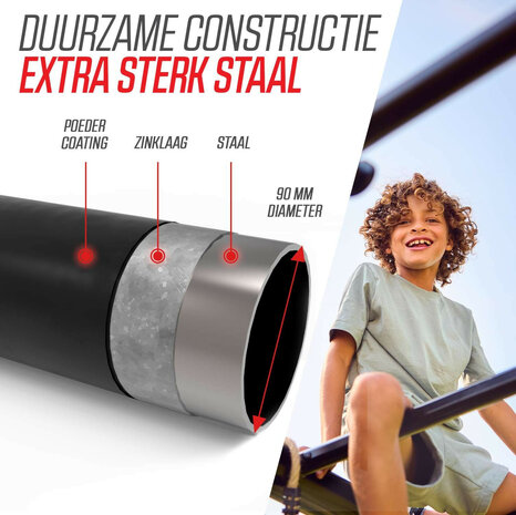BERG PlayBase Wall met rekstok