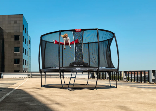 BERG Elite Regular 430 cm Grijs inclusief Safety Net Deluxe