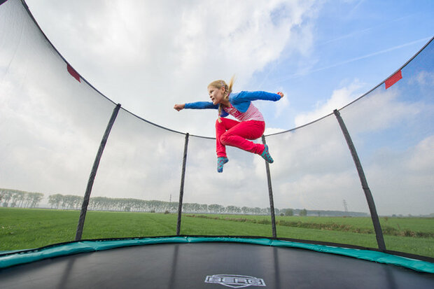  Berg Elite 330cm met Deluxe safetynet Grijs - EX Showmodel