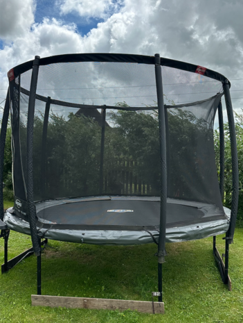  Berg Elite 330cm met Deluxe safetynet Grijs - EX Showmodel