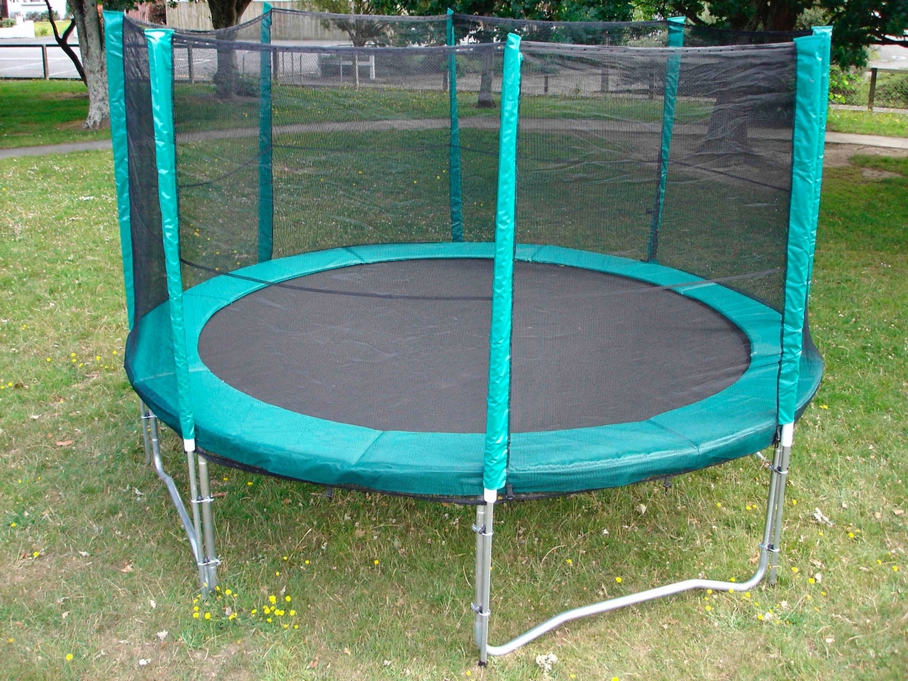 Universeel veiligheidsnet cm voor trampoline met 4 poten - Rainbow Trampolines Outdoor