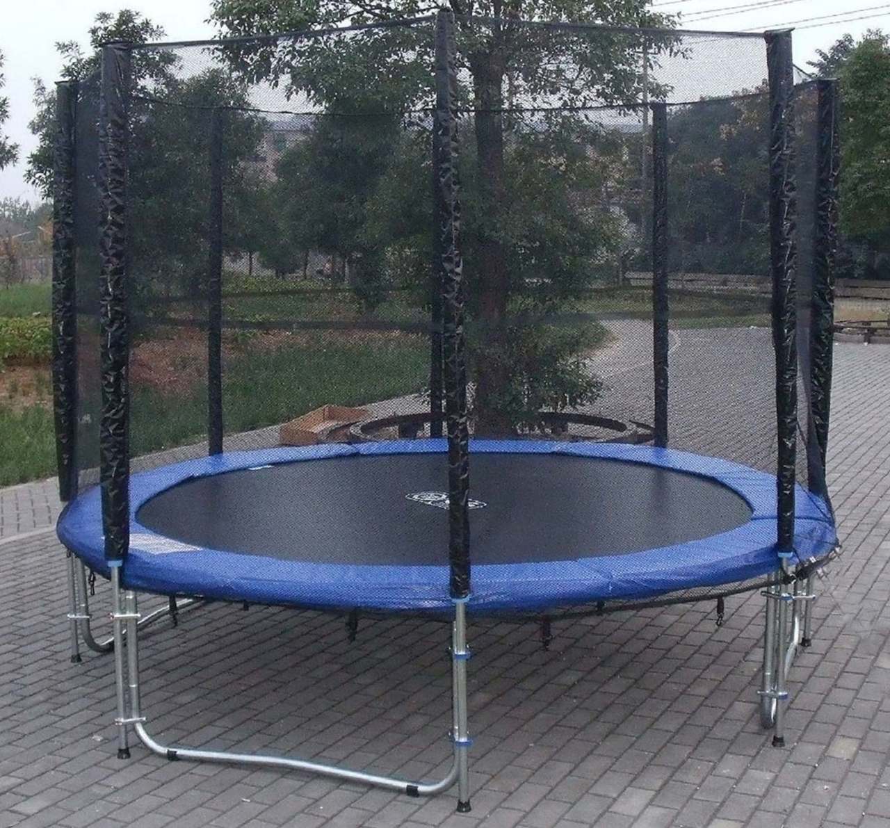 Nutteloos Expertise schoolbord Universeel veiligheidsnet 360-370 cm voor trampoline met 4 poten - Rainbow  Trampolines en Outdoor
