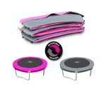 EXIT beschermrand Twist trampoline Ø 427cm - roze/grijs EXIT beschermrand Twist trampoline Ø 427cm - roze/grijs