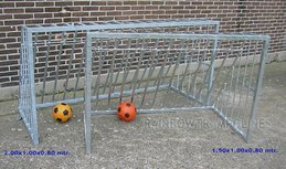 Stalen mini voetbaldoel 120x80 cm Stalen mini voetbaldoel 120x80 cm
