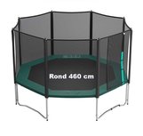 AirJump trampoline 460cm groen met net AirJump trampoline 460cm groen met net