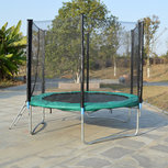 Superfun trampoline 427 cm met net - groen Superfun trampoline 427 cm met net - groen