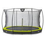 EXIT Silhouette Inground + Safetynet 244cm Lime groen EXIT Silhouette Inground + Safetynet 244cm Lime groen