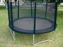 AirJump trampoline 427cm met safetynet - zwart AirJump trampoline 427cm met safetynet - zwart