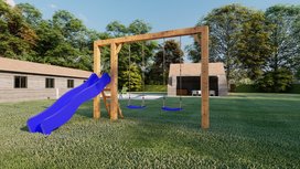 Schommel Skar met glijbaan Schommel Skar met glijbaan